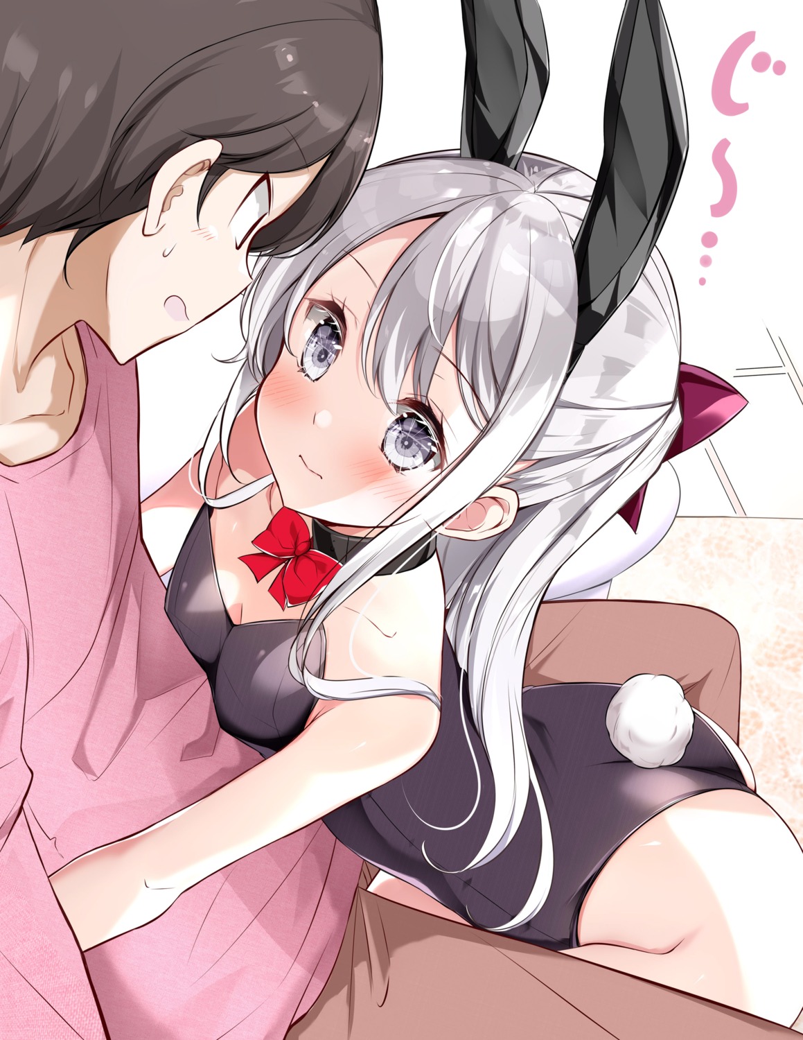 animal_ears ass bunny_ears bunny_girl cleavage hamaken tail