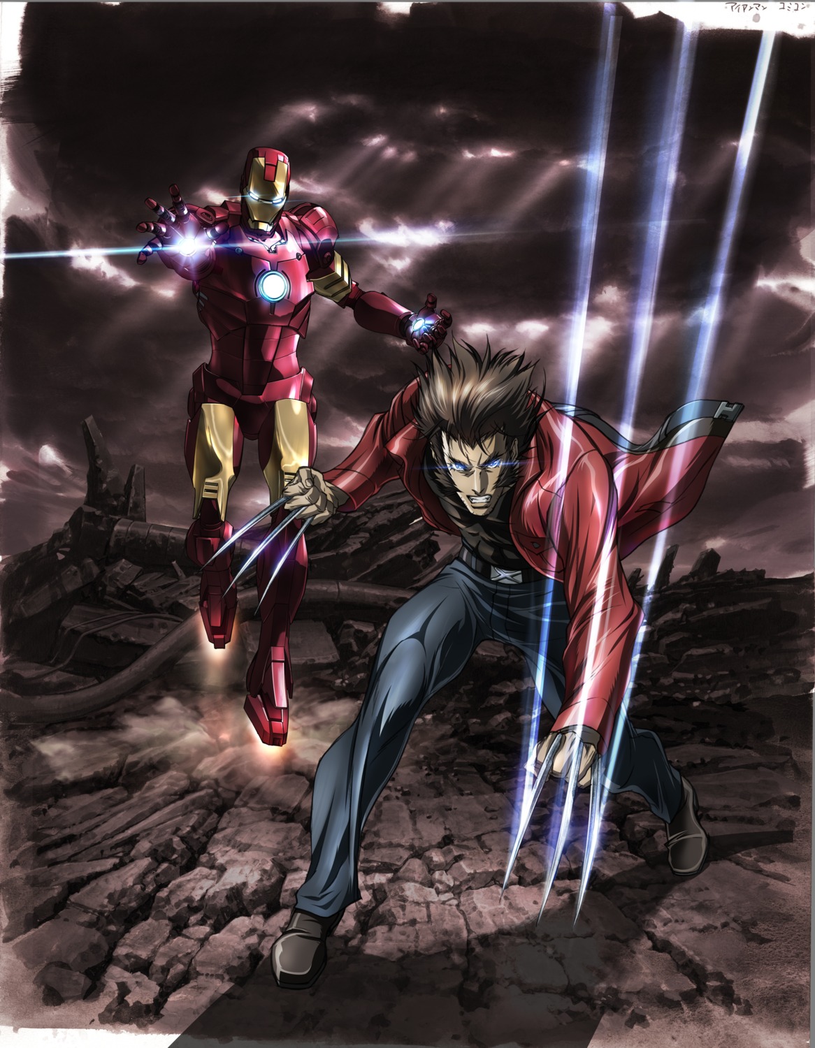 iron_man male marvel wolverine x-men