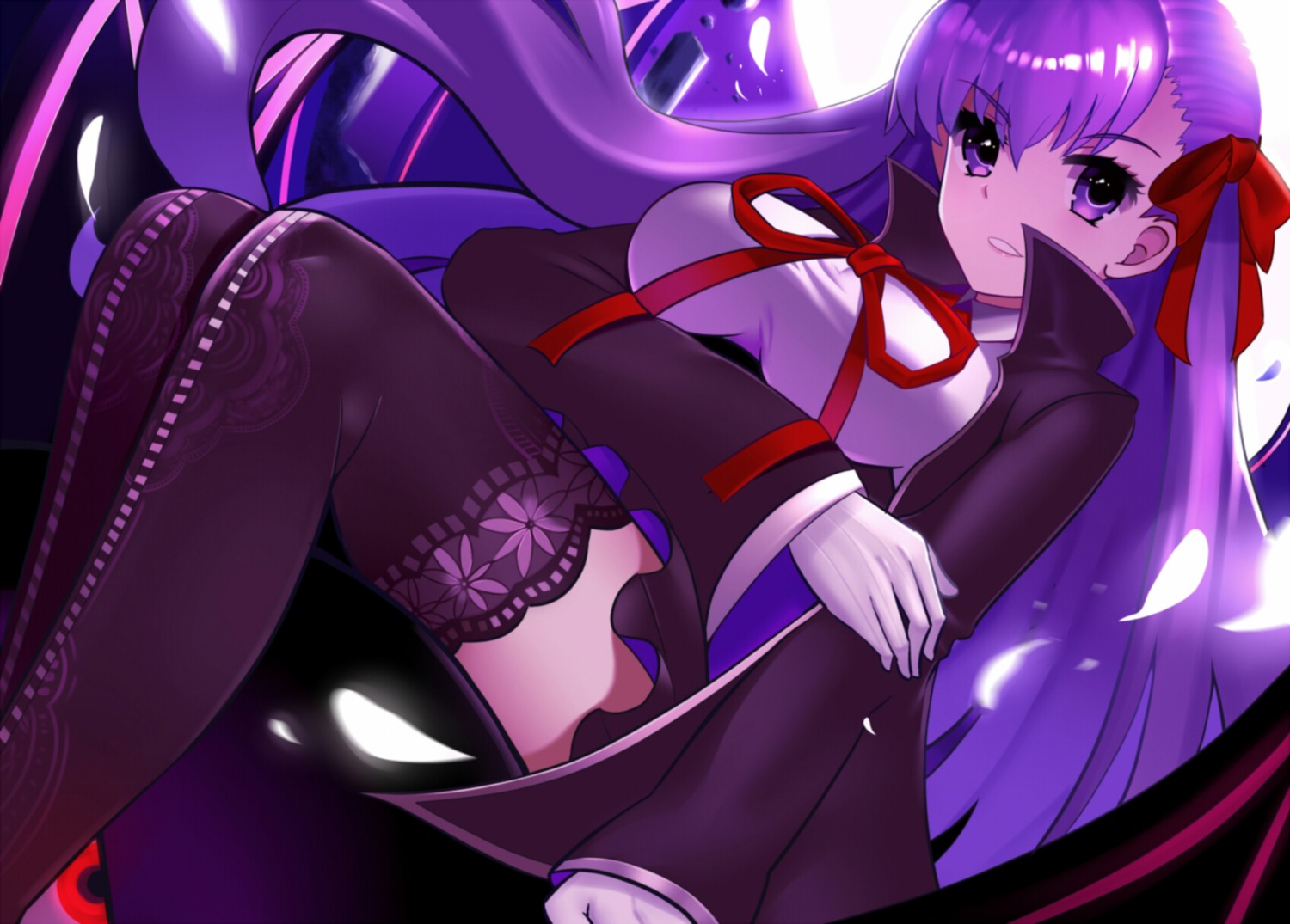 bb_(fate/extra_ccc) fate/extra fate/extra_ccc fate/grand_order fate/stay_night paperfinger thighhighs