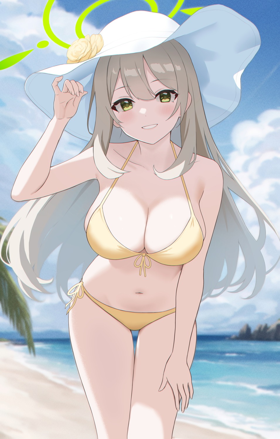 akagi_koku bikini blue_archive halo izayoi_nonomi swimsuits