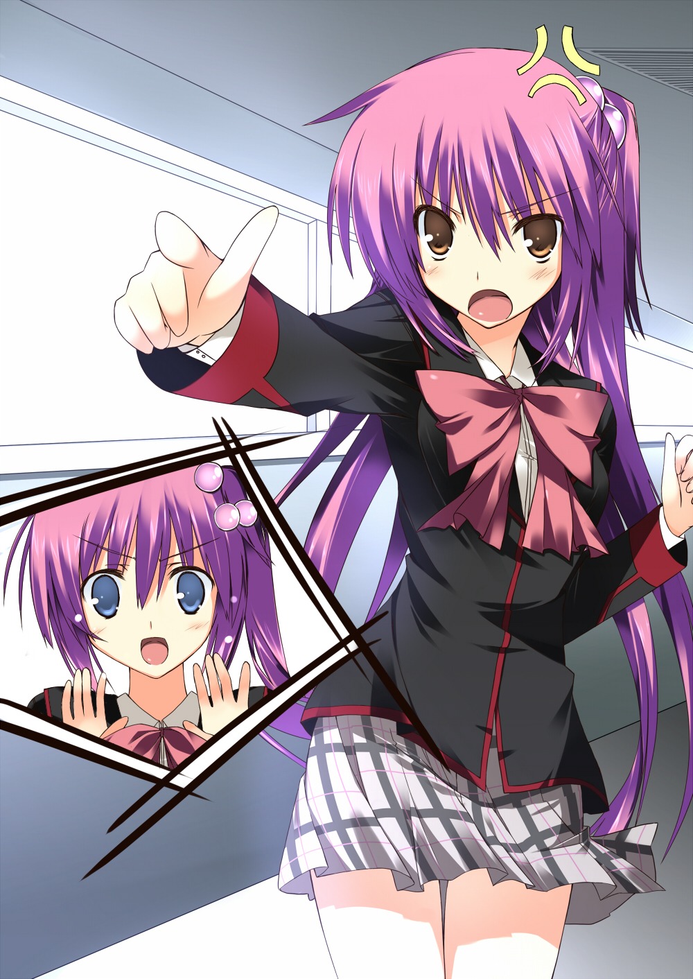 futaki_kanata kuwashima_rein little_busters! saigusa_haruka seifuku