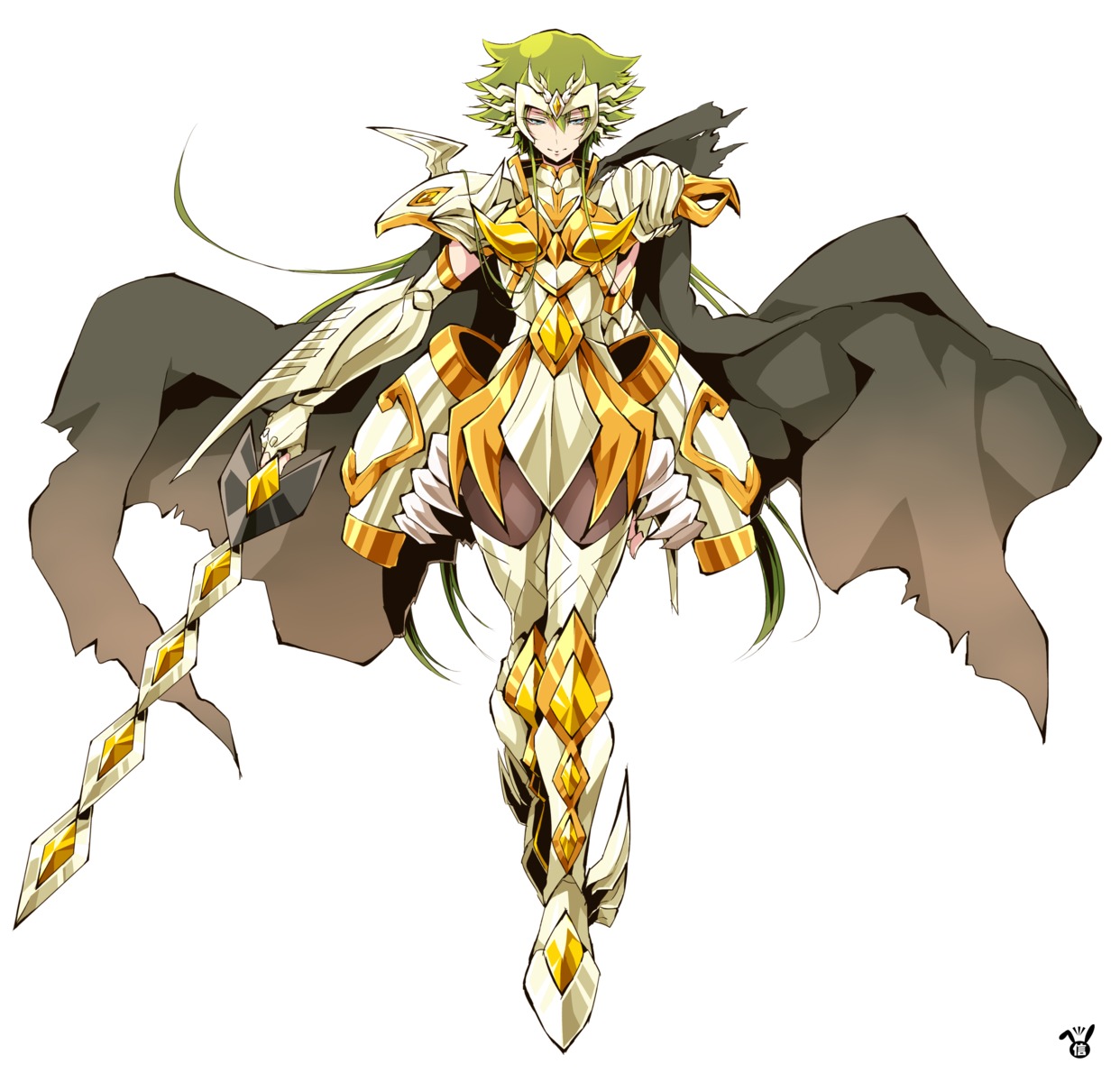 arai_nobu armor character_design gallia_(saint_seiya_omega) saint_seiya saint_seiya_omega sword