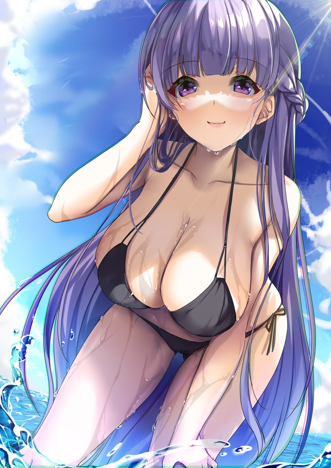 bikini fire_emblem fire_emblem:_rekka_no_ken k_liss_s sophia_(fire_emblem) swimsuits wet