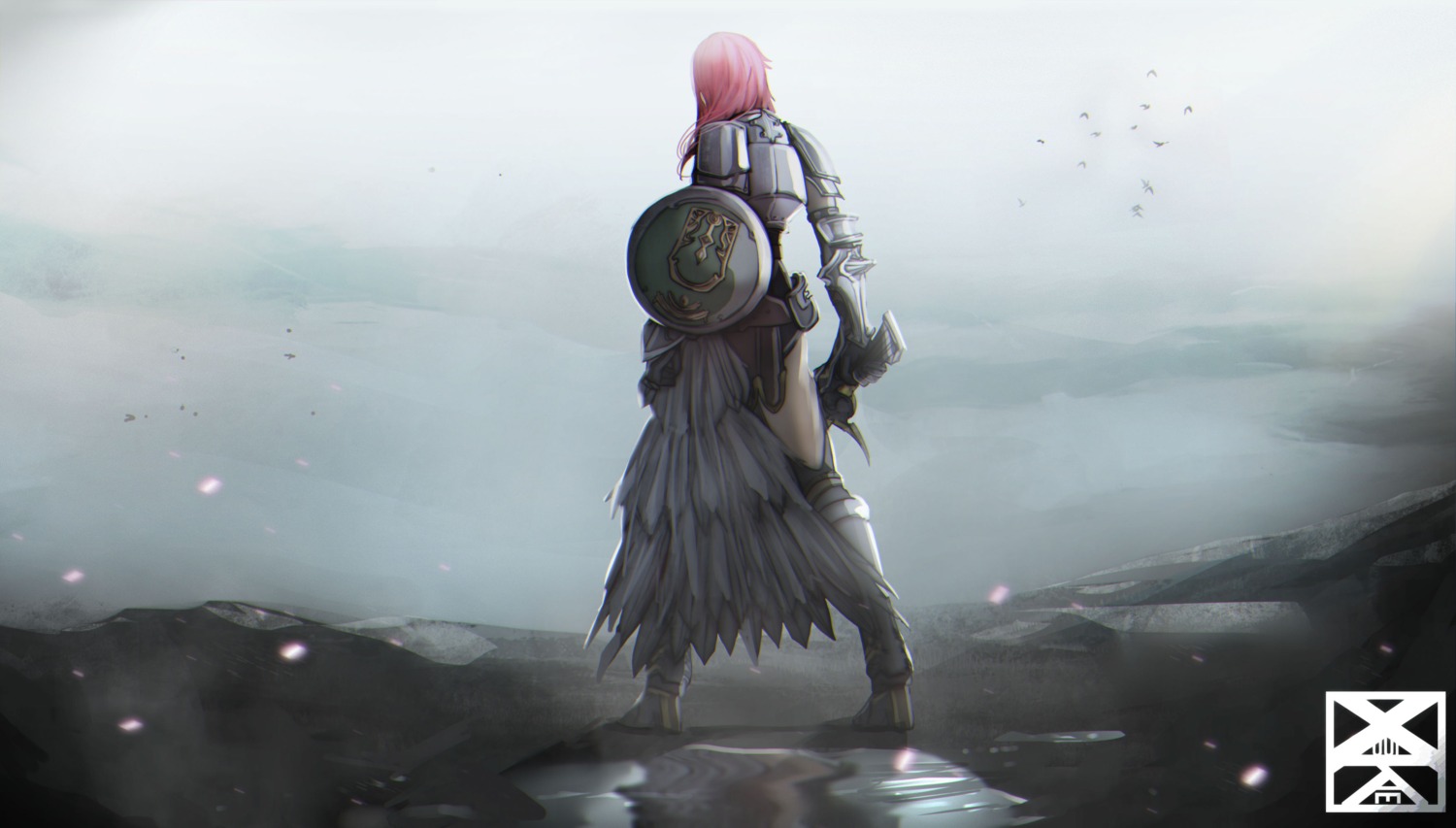 armor final_fantasy final_fantasy_xiii lightning sword xuuikie_ashe