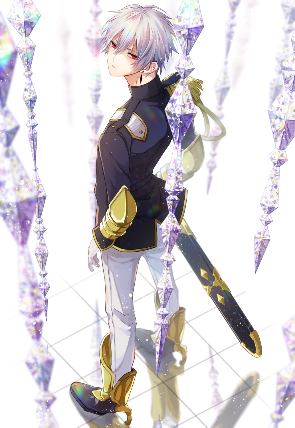 hero male sword uniform