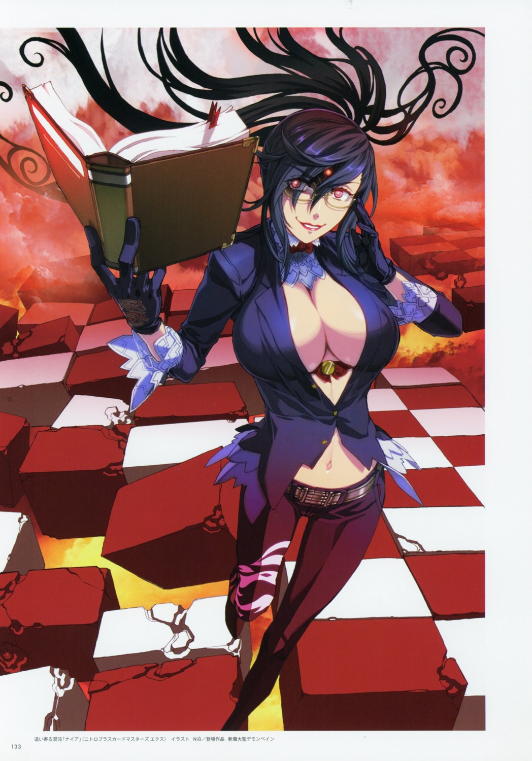 Nitroplus Ni8 Demonbane Nya Demonbane Megane No Bra Open Shirt 5093 Yande Re