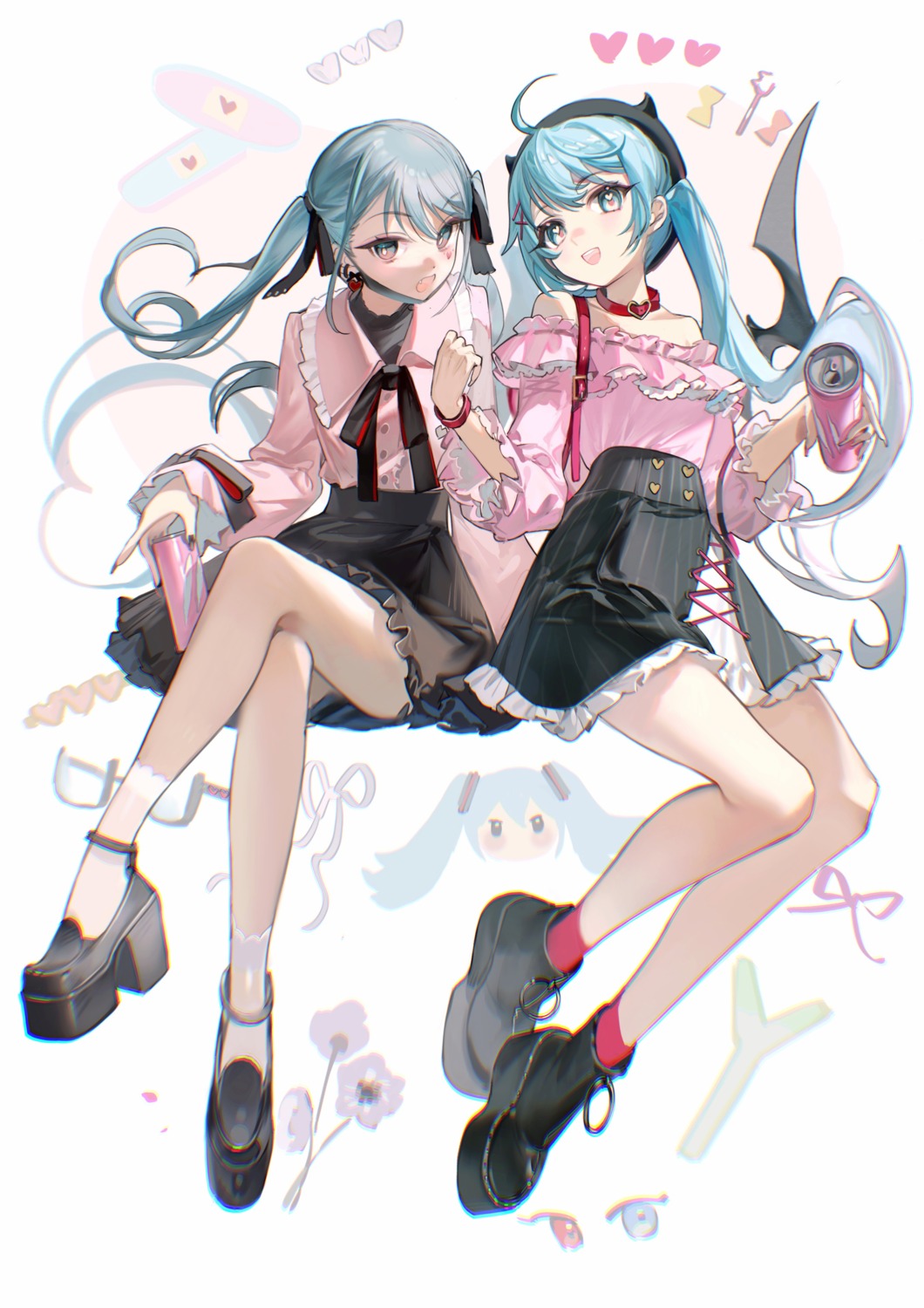 hatsune_miku heels lolita_fashion rumoon vocaloid