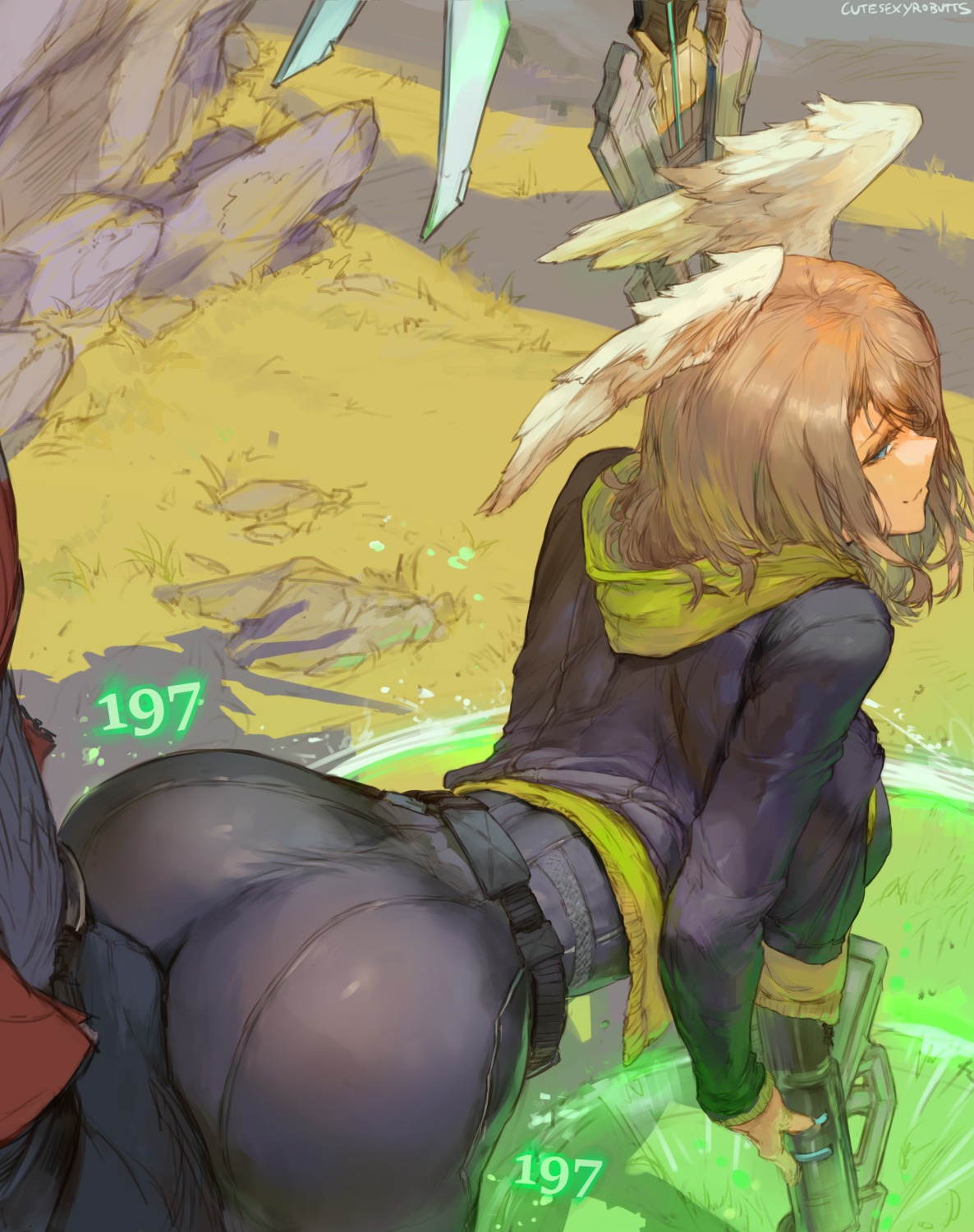 ass cutesexyrobutts eunie gun wings xenoblade xenoblade_chronicles_3