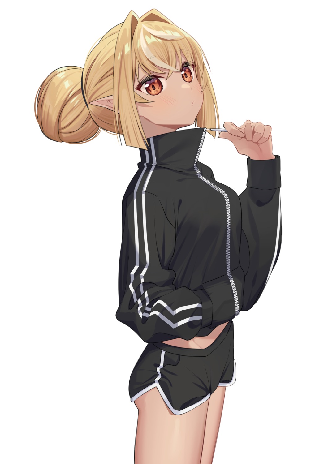 gym_uniform hololive pointy_ears shiranui_flare syhan