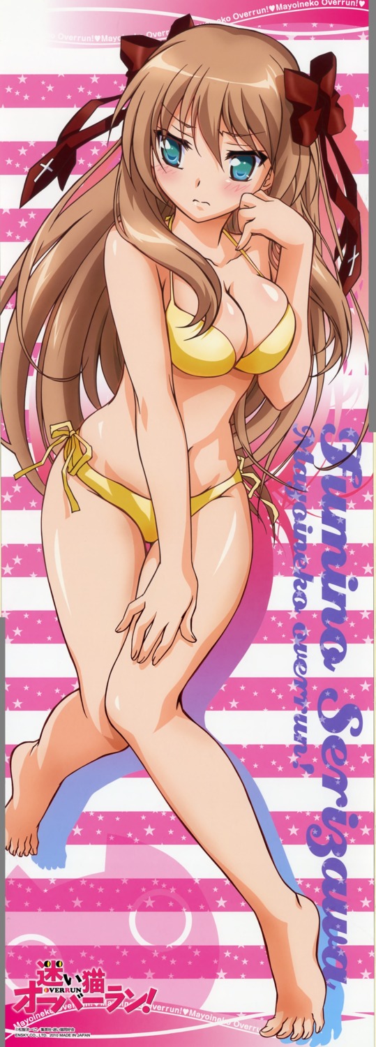 bikini cleavage mayoi_neko_overrun serizawa_fumino stick_poster swimsuits