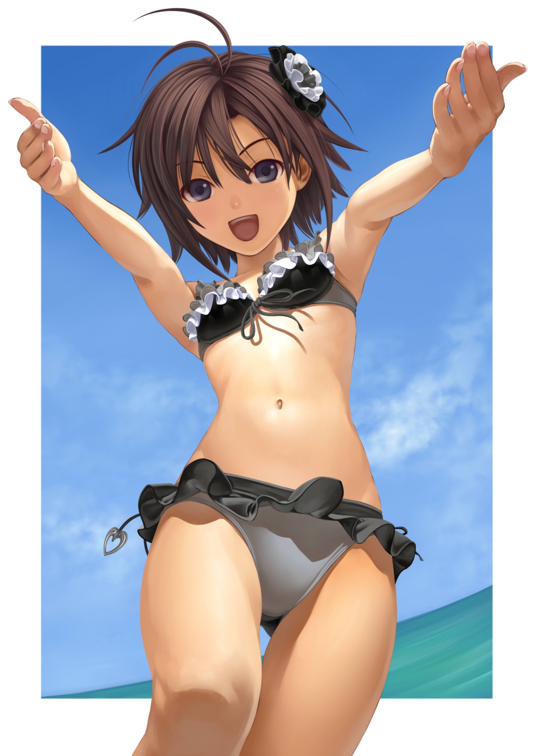 bikini kikuchi_makoto nekopuchi swimsuits the_idolm@ster