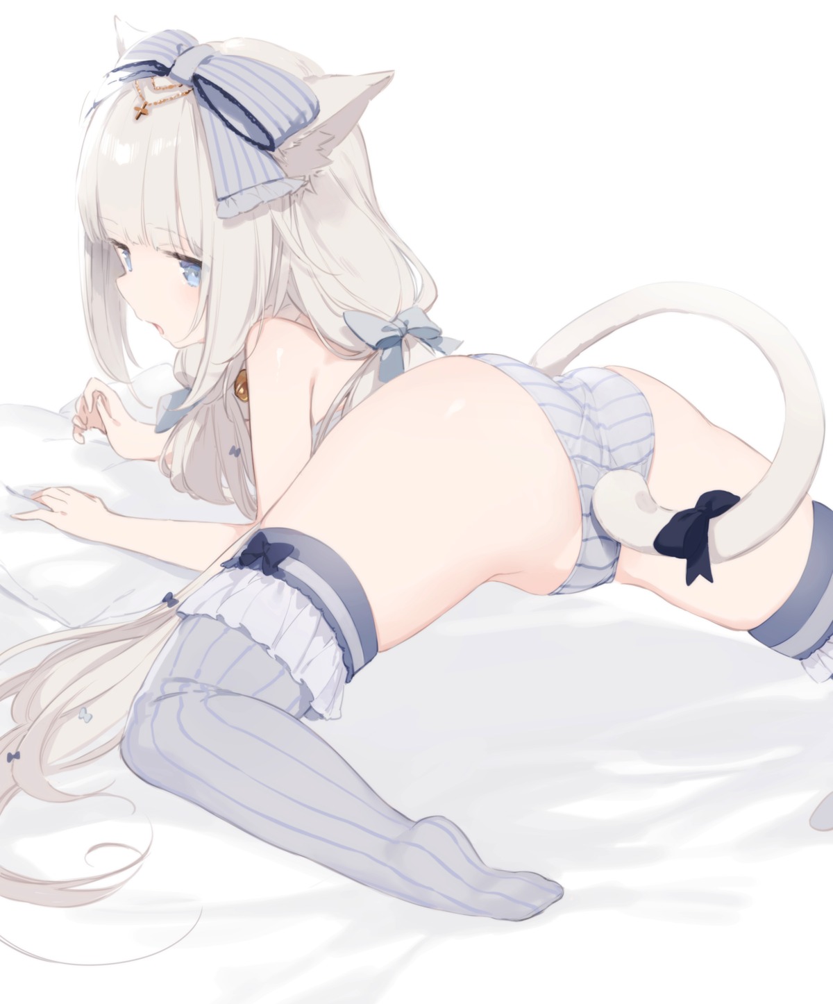 animal_ears ass fujiyama loli nekomimi nekopara pantsu shimapan tail thighhighs vanilla