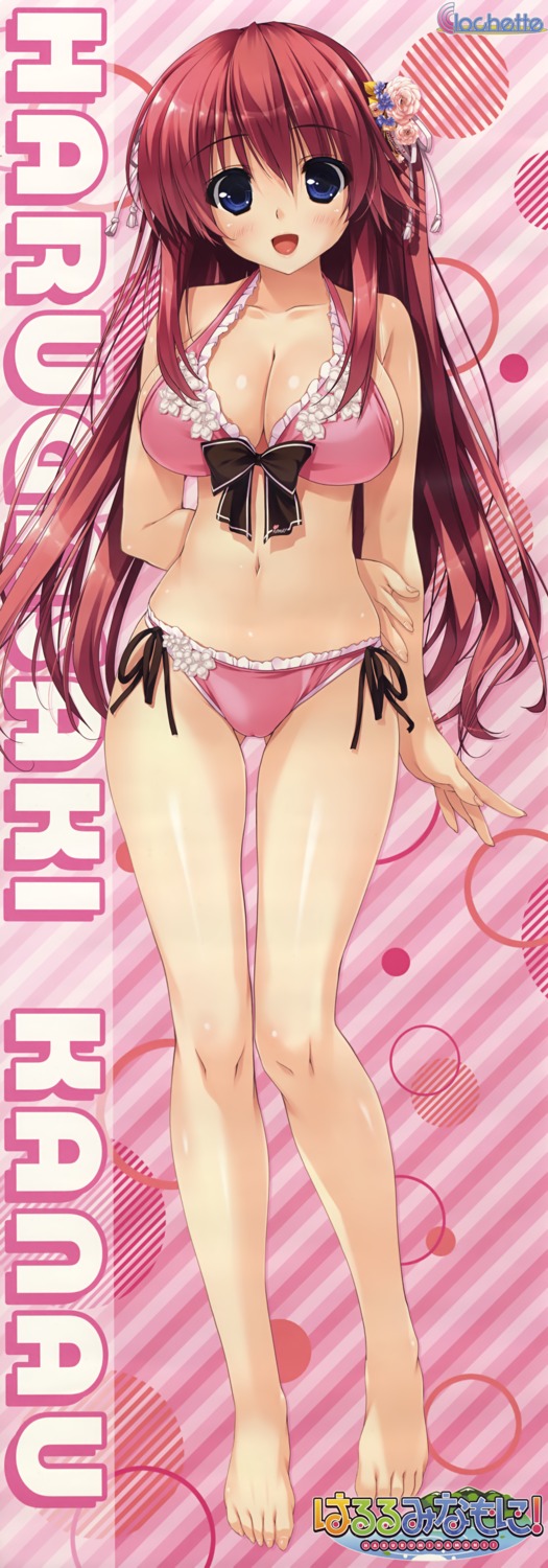 bikini cleavage clochette harugasaki_kanau haruru_minamo_ni! shintarou stick_poster swimsuits