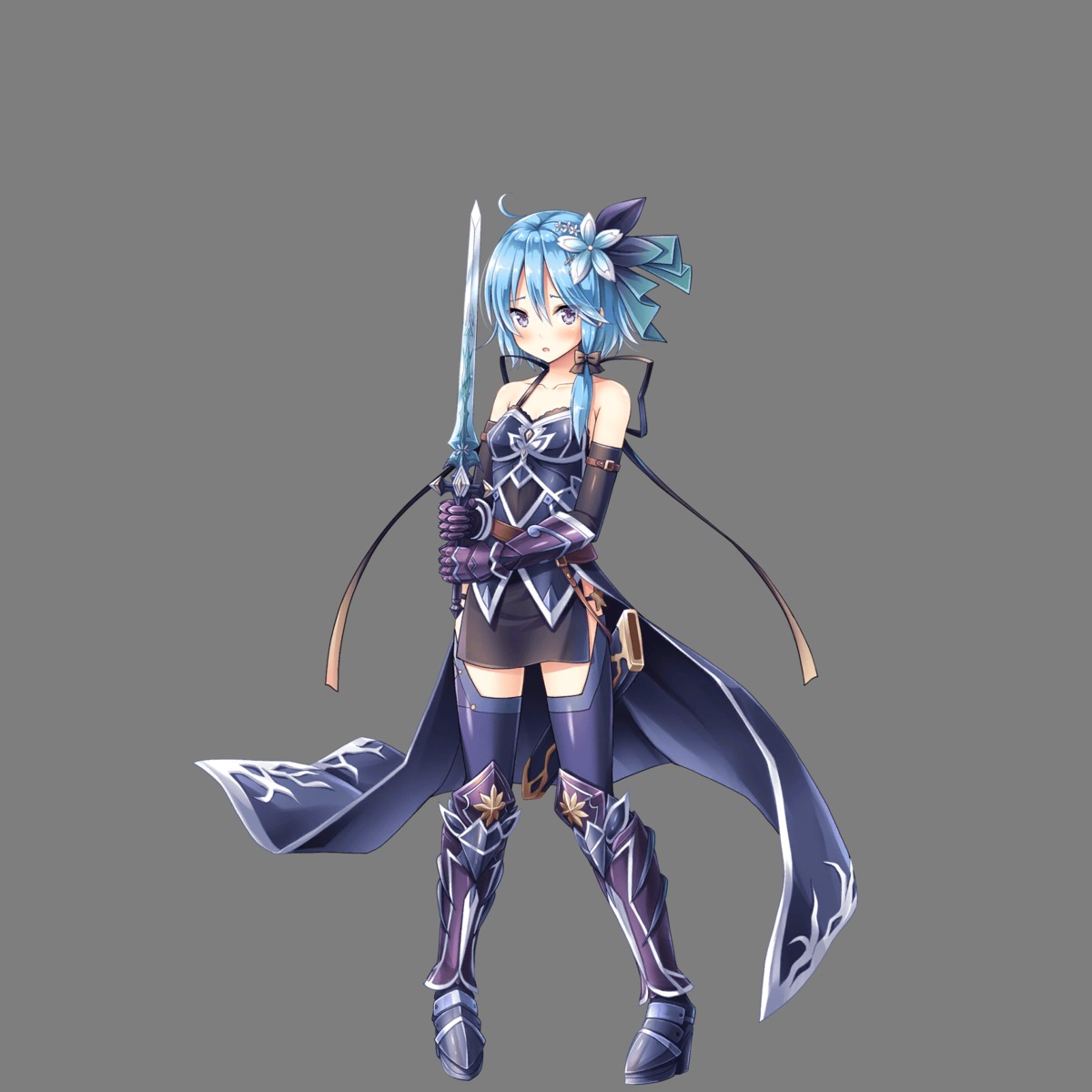 armor heels hoshi_no_girls_odyssey sword thighhighs transparent_png