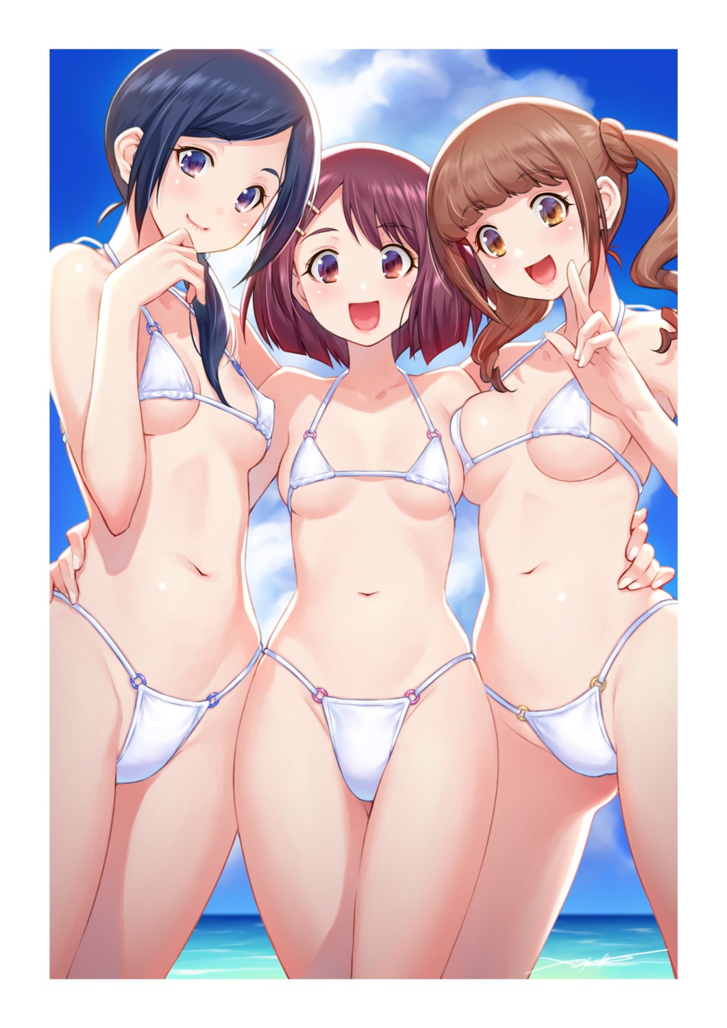 bikini erect_nipples kazuma_muramasa swimsuits