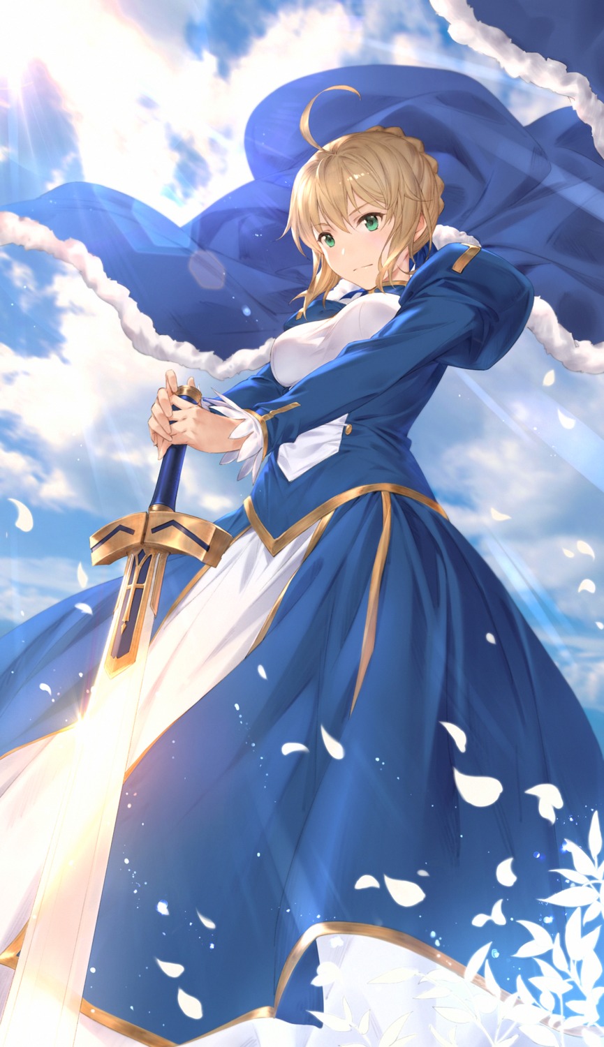 dress fate/stay_night saber sword yijian_ma