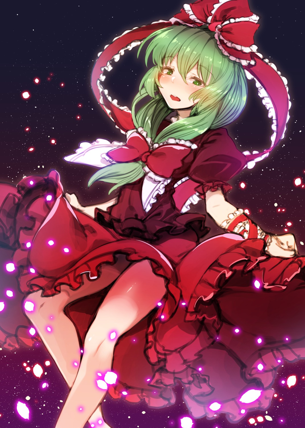 harigane_shinshi kagiyama_hina skirt_lift touhou