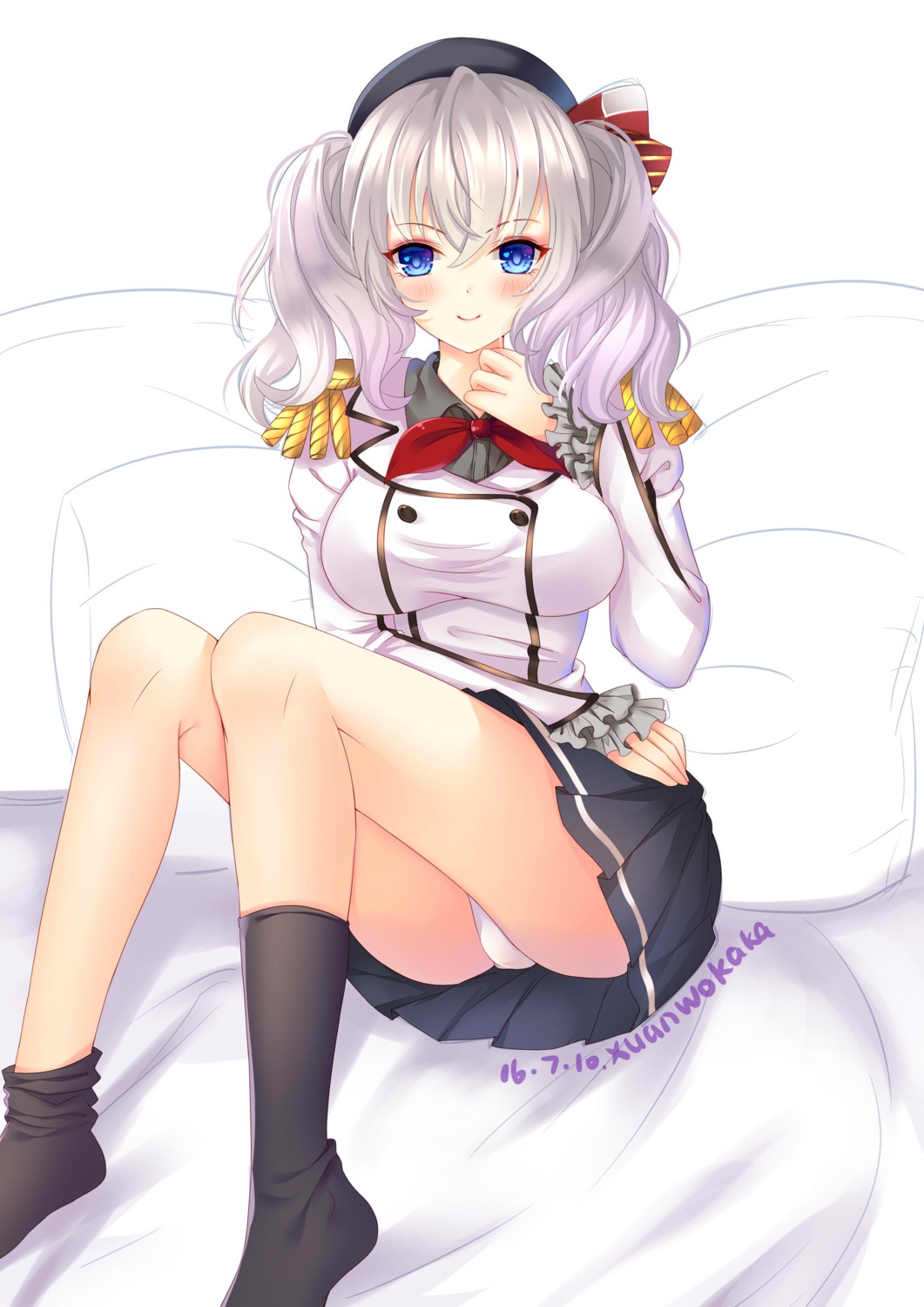 kantai_collection kashima_(kancolle) pantsu uniform xuanwokaka