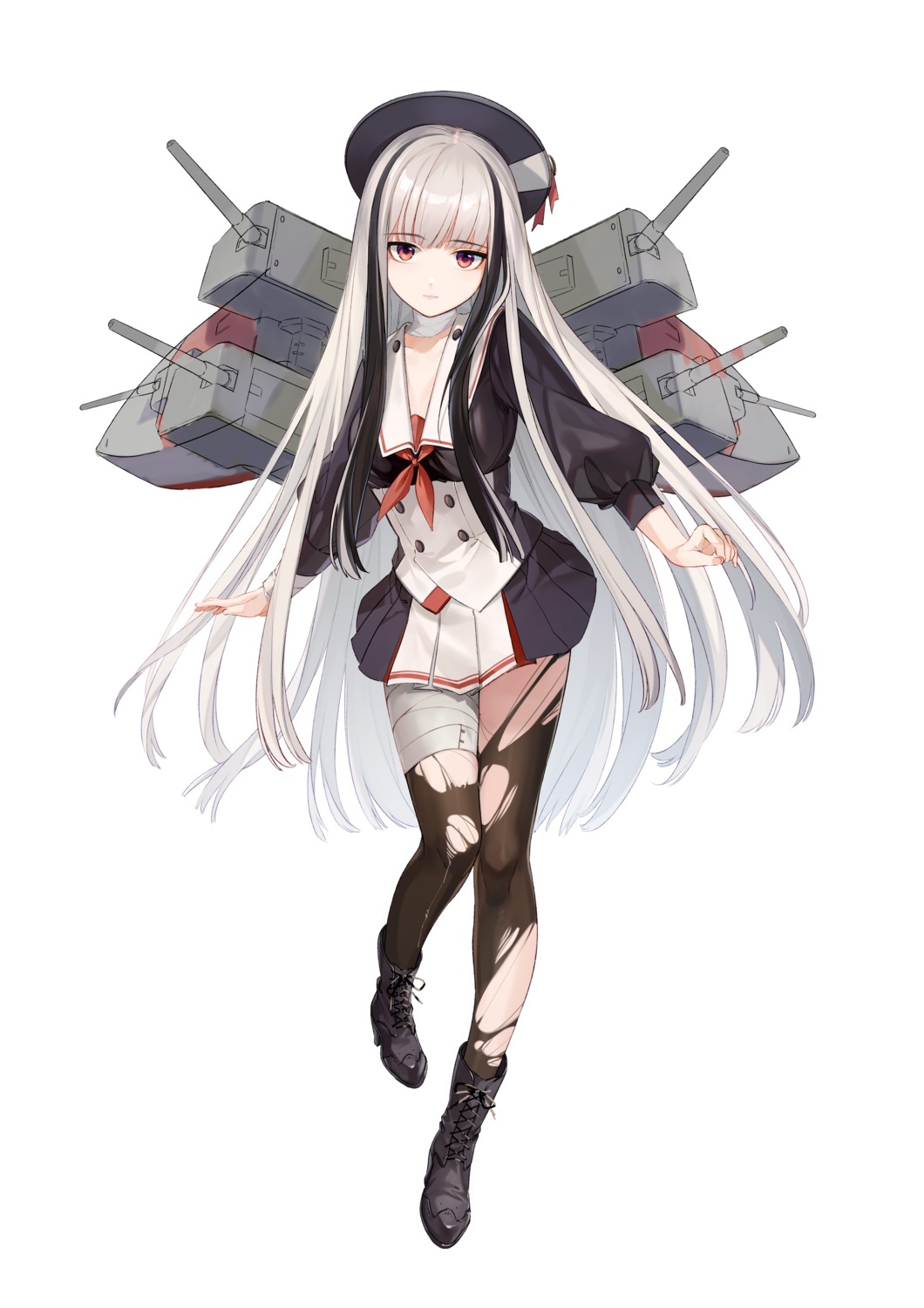 al mican blue oath yura (blue oath) bandages heels pantyhose seifuku ...