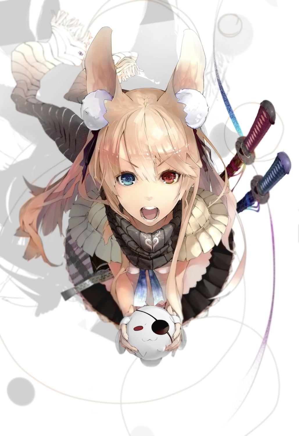 animal_ears heterochromia nil sword