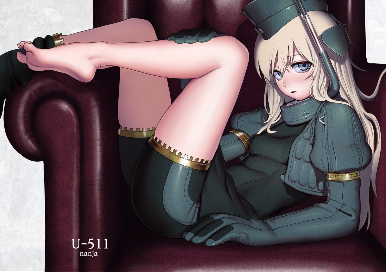 bodysuit feet kantai_collection nanja u-511 uniform