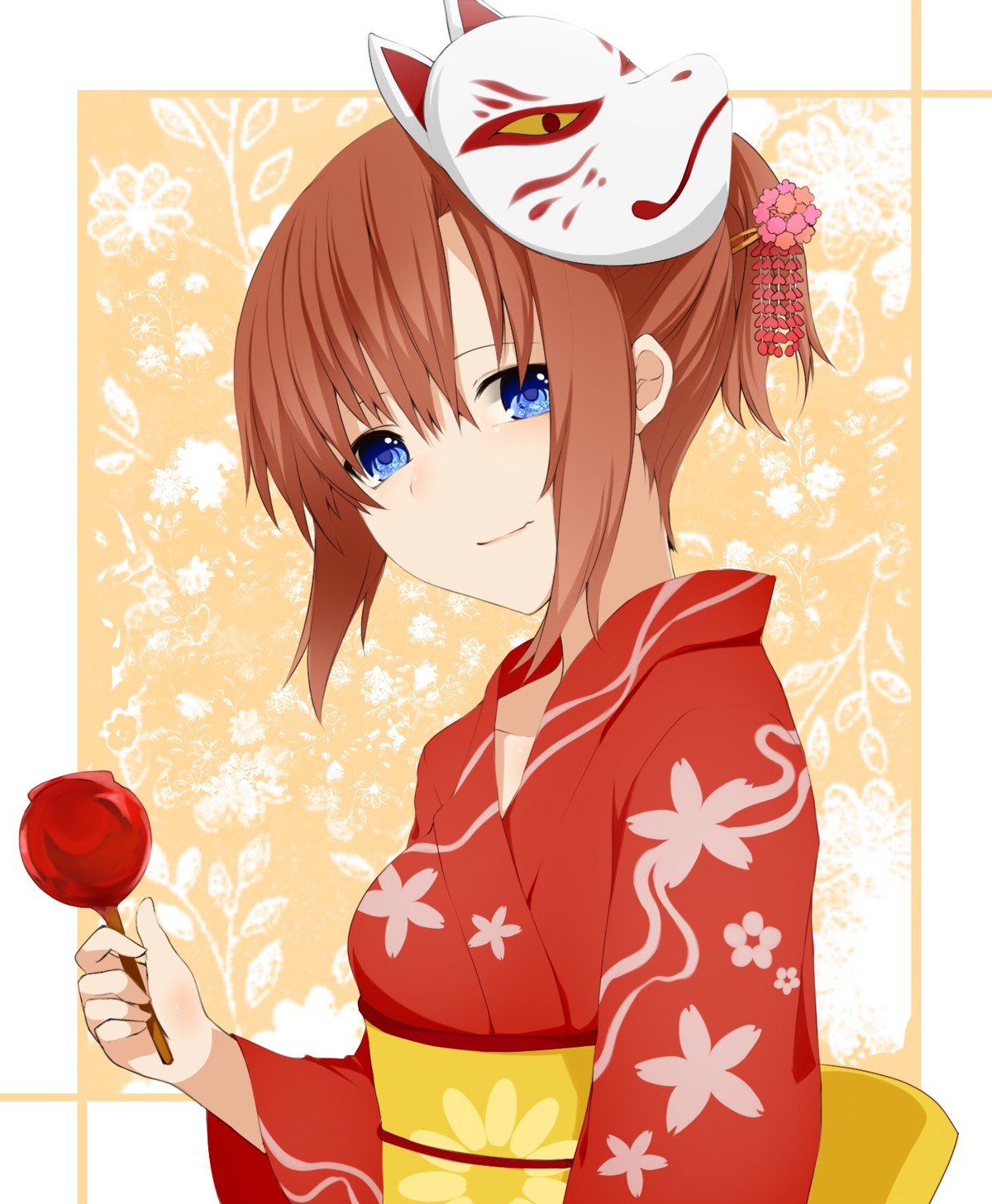 higurashi_no_naku_koro_ni kitsune nemu_(artist) ryuuguu_rena yukata