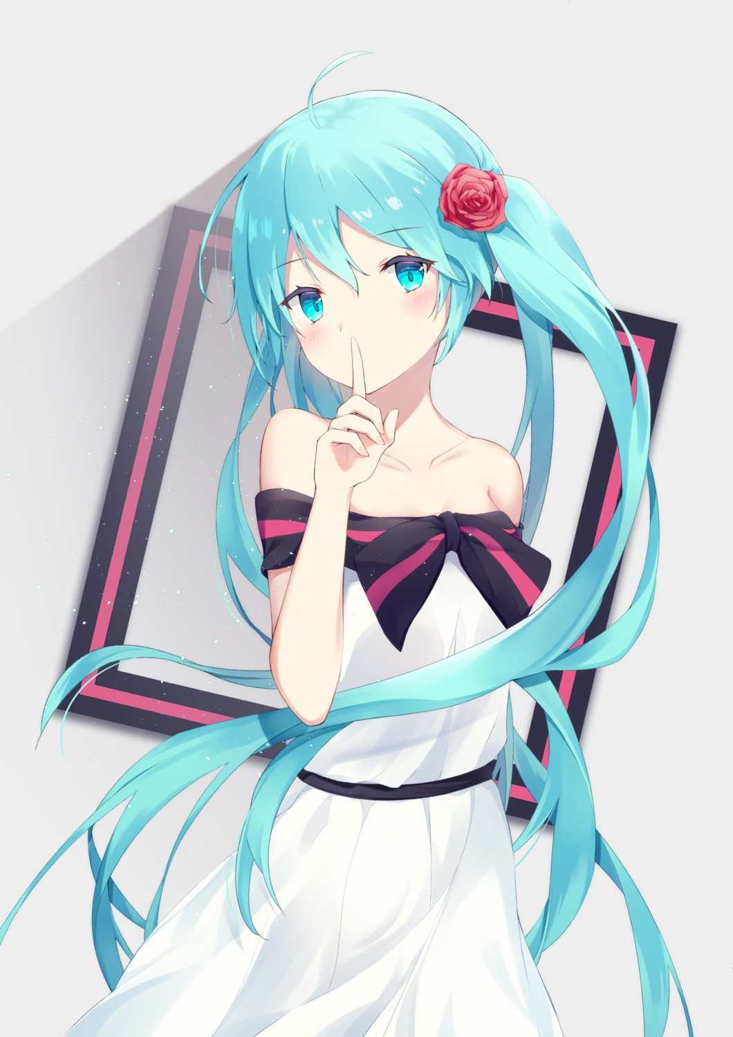 dress hatsune_miku no_bra vocaloid yumenone_(conectarts)