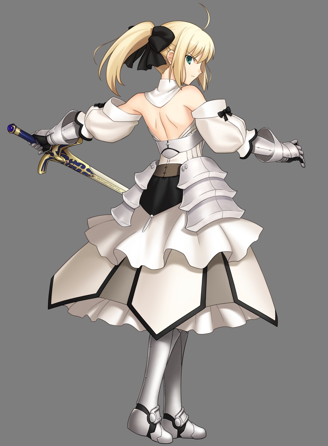 armor dress fate/stay_night fate/unlimited_codes higurashi_ryuuji saber saber_lily sword transparent_png type-moon