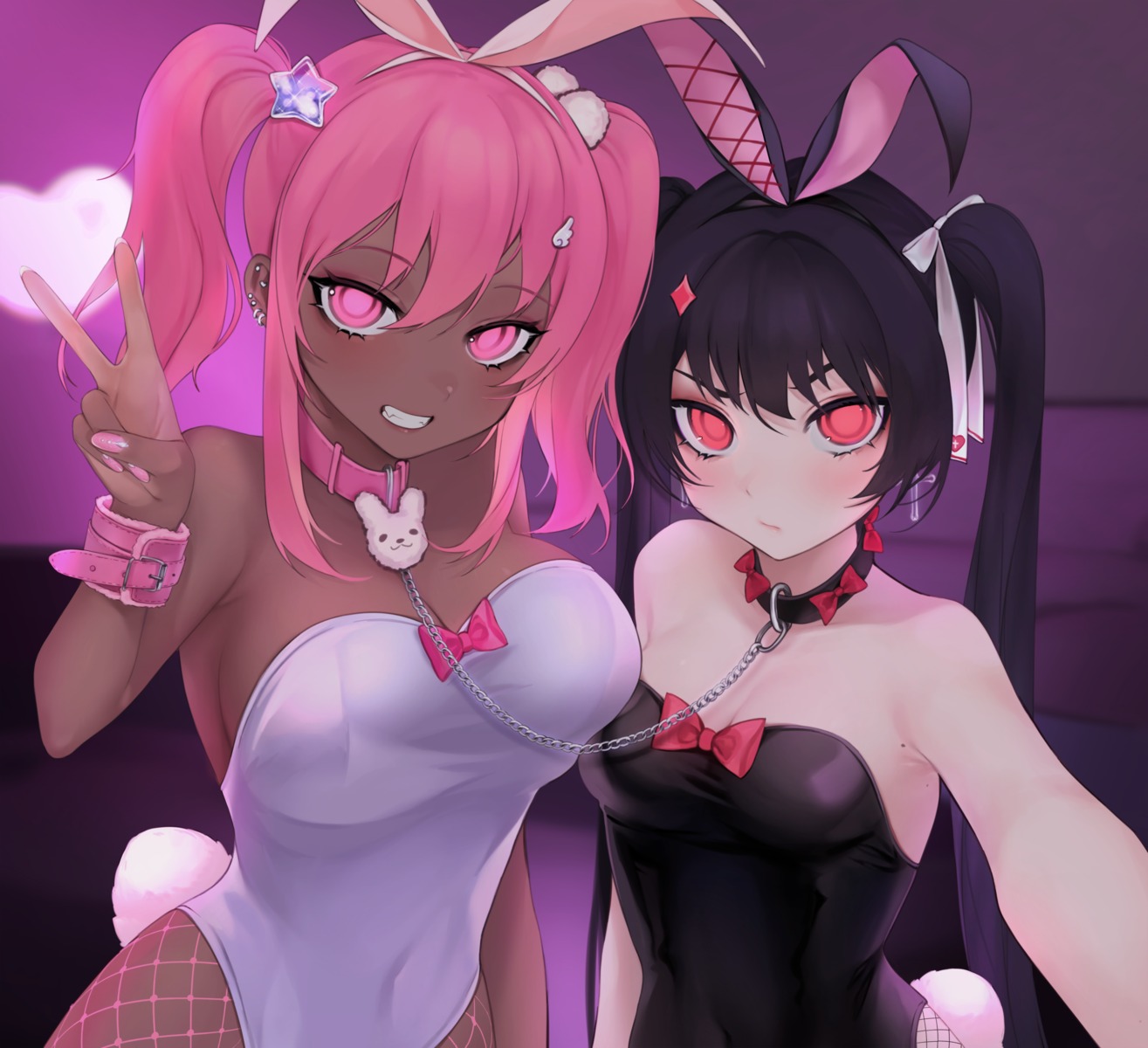 animal_ears bunny_ears bunny_girl fishnets ompf pantyhose selfie tail