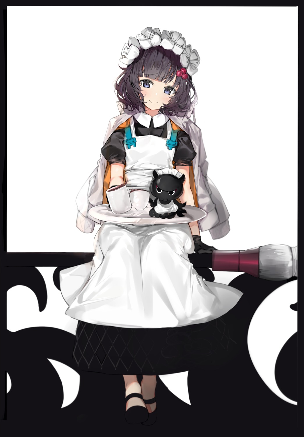 fate/grand_order katsushika_hokusai_(fate) maid silver_(chenwen)