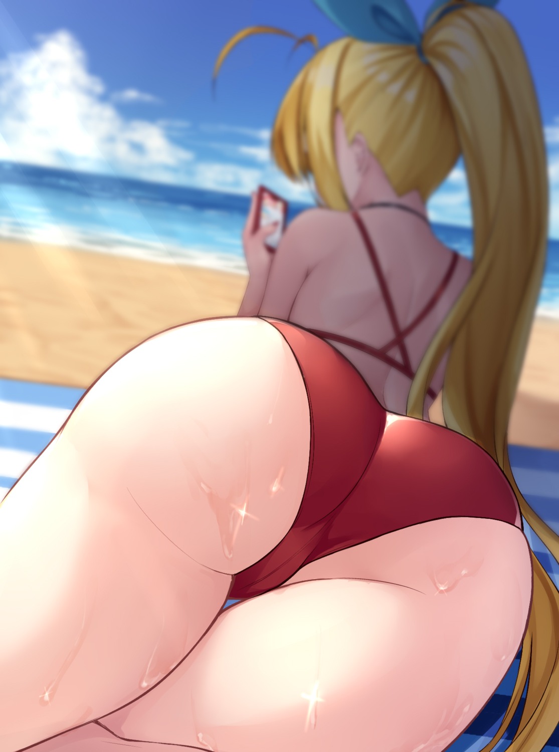 ass bikini swimsuits tenneko_yuuri tsurumaki_maki voiceroid