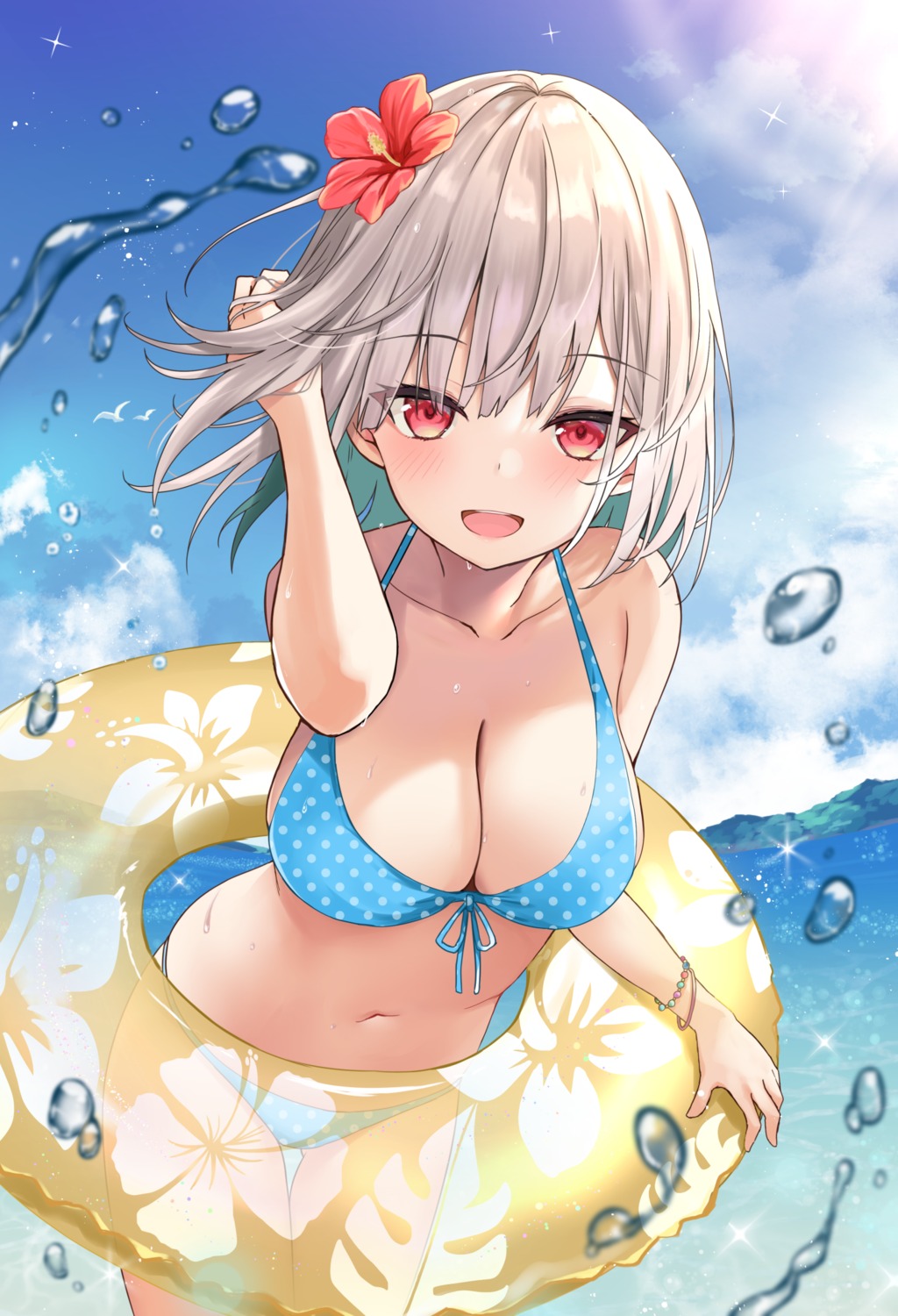 akino_ell bikini see_through swimsuits wet