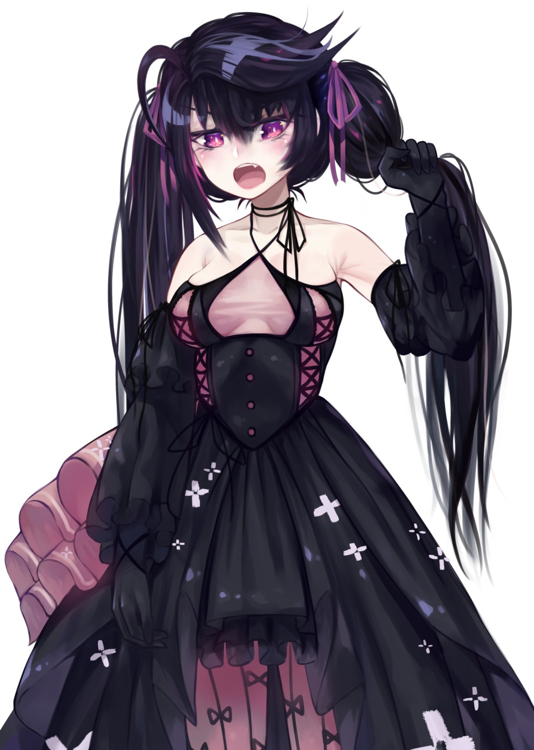 dress gothic_lolita lolita_fashion no_bra priite_hari_(torriet) see_through torriet