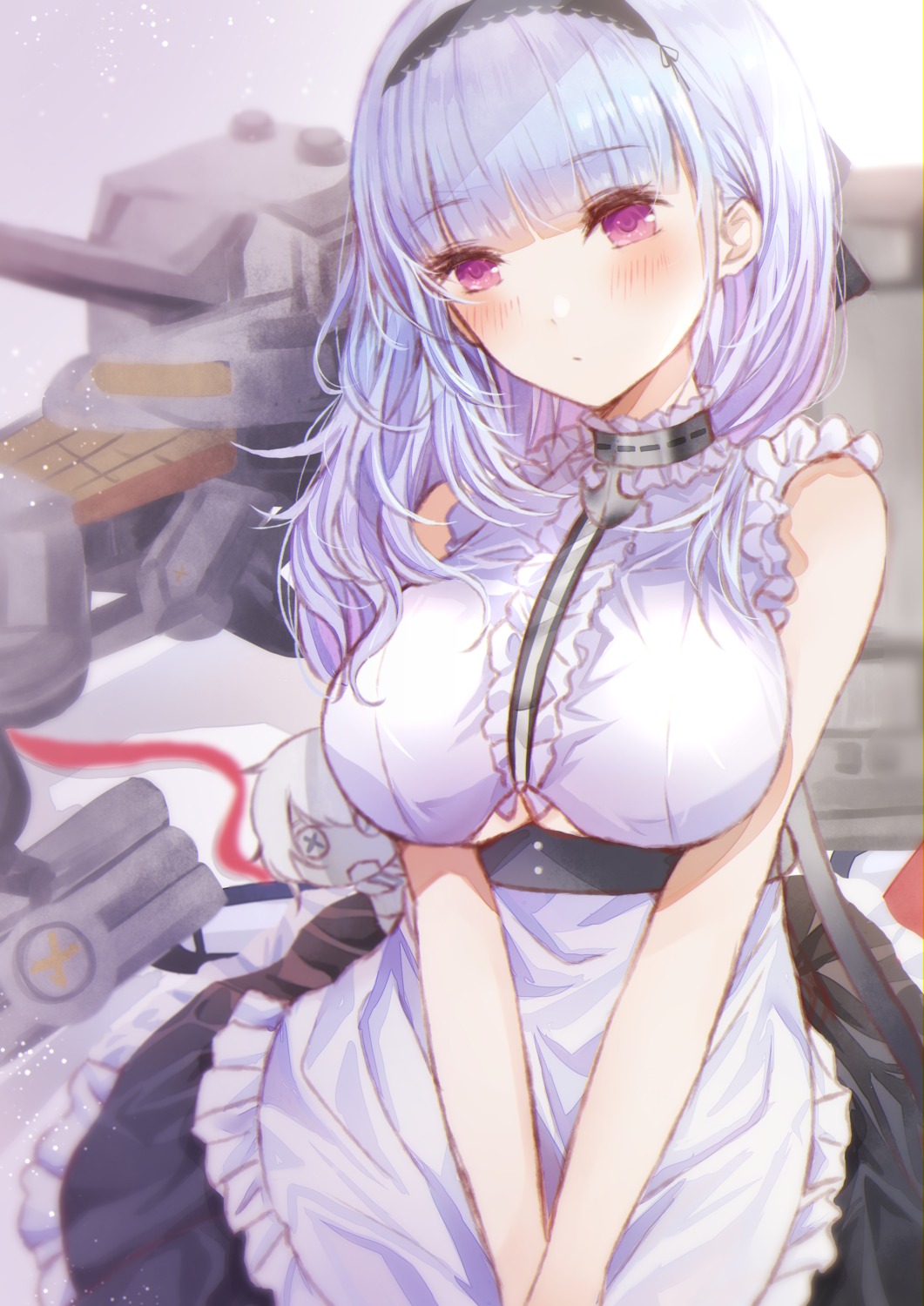 azur_lane breast_hold dido_(azur_lane) maid namamake