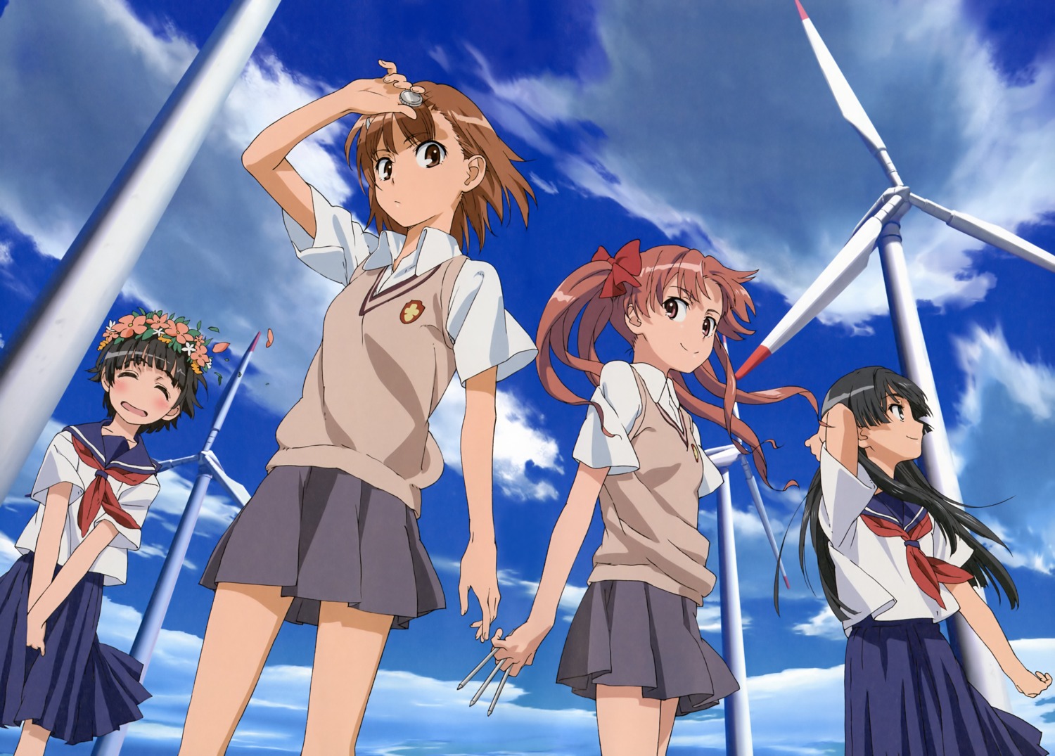 misaka_mikoto saten_ruiko shirai_kuroko to_aru_kagaku_no_railgun to_aru_majutsu_no_index uiharu_kazari yamashita_yuu