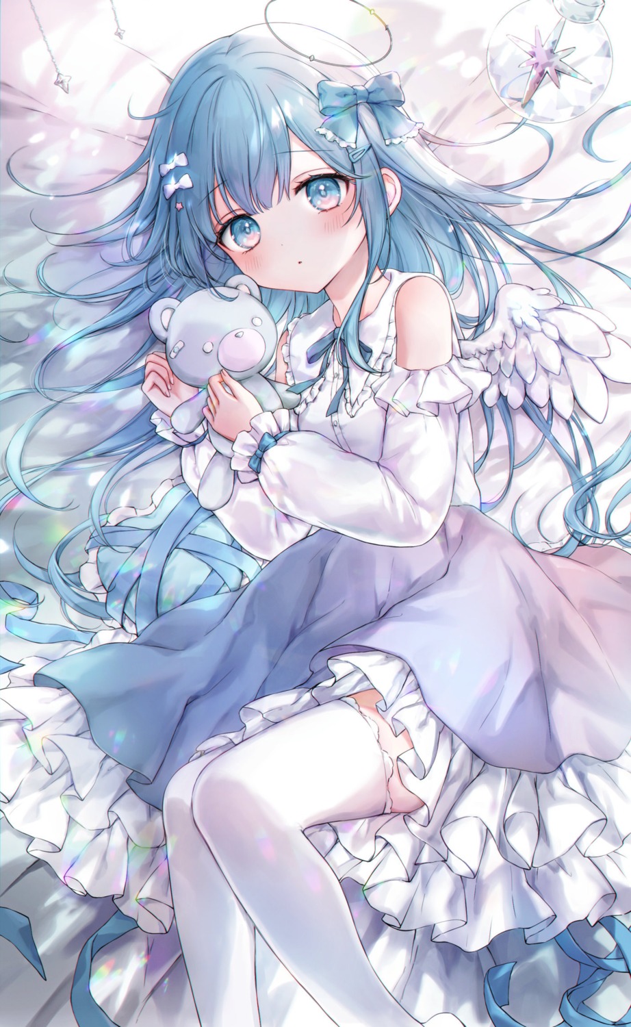 angel dress thighhighs tsumugi_8345 wings