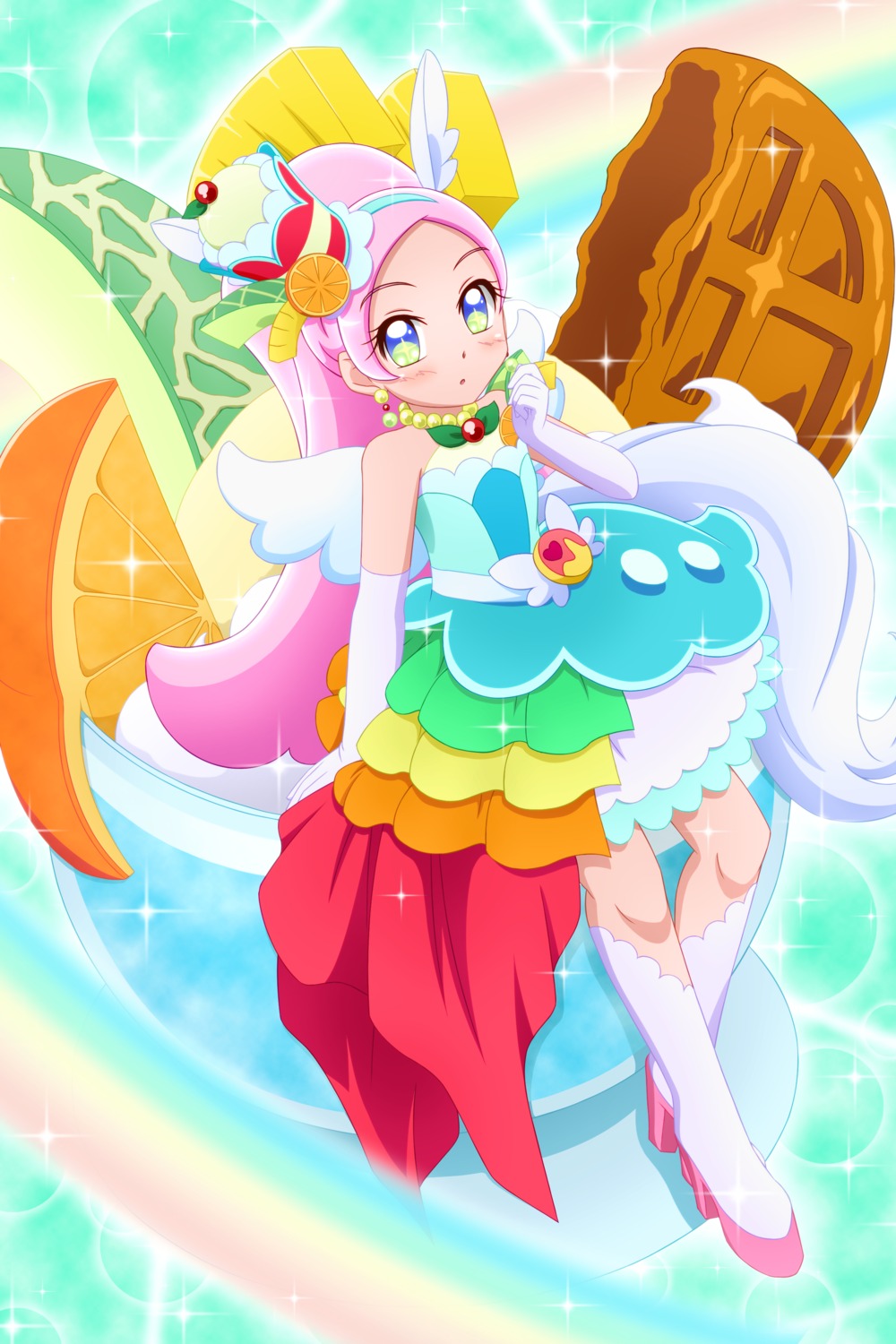 heels kirahoshi_ciel kirakira_precure_a_la_mode kiyu_(pixiv35948) pretty_cure wings