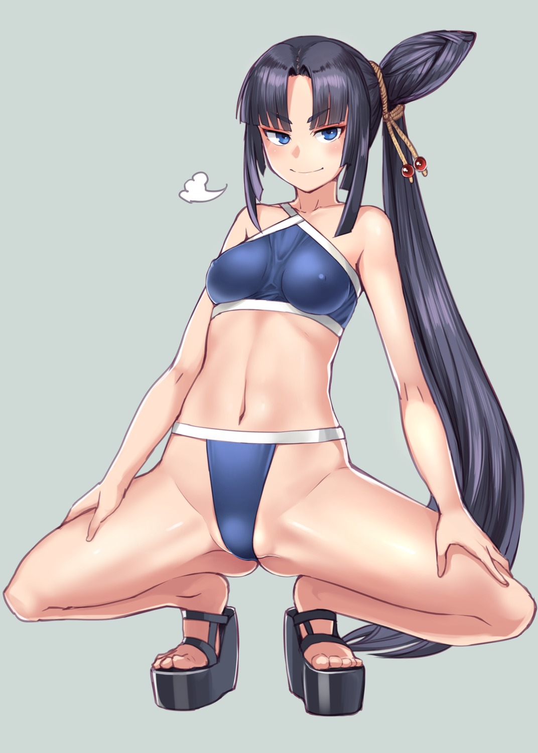 bikini bosshi erect_nipples fate/grand_order swimsuits ushiwakamaru_(fate/grand_order)