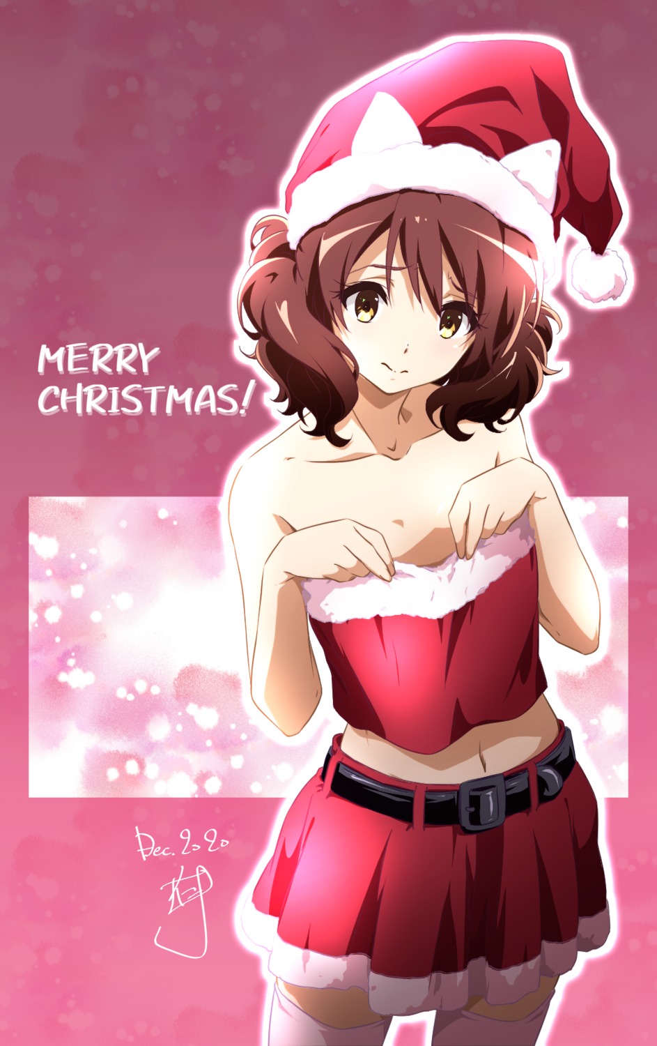 christmas hibike!_euphonium nii_manabu no_bra oumae_kumiko thighhighs