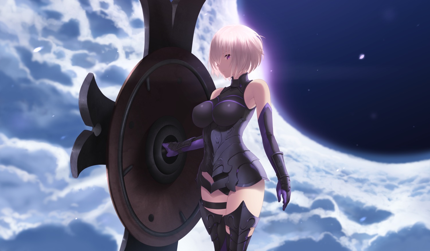 armor cait fate/grand_order garter leotard mash_kyrielight possible_duplicate thighhighs