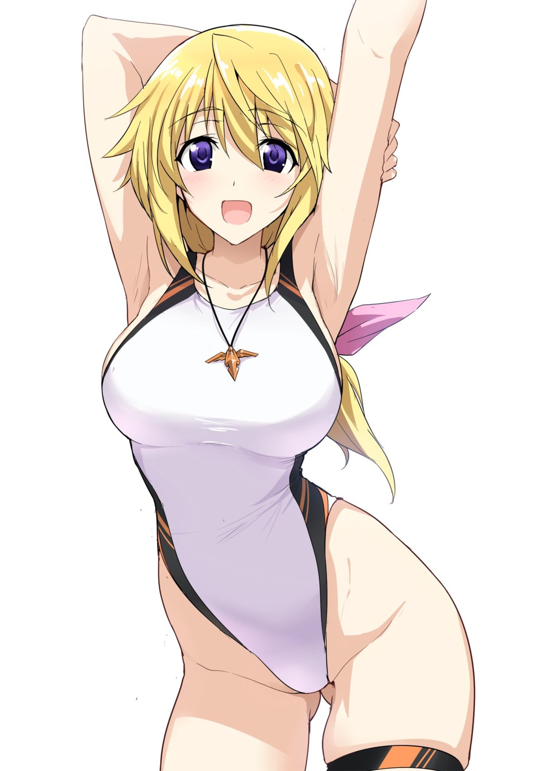 charlotte_dunois garter halcon infinite_stratos swimsuits