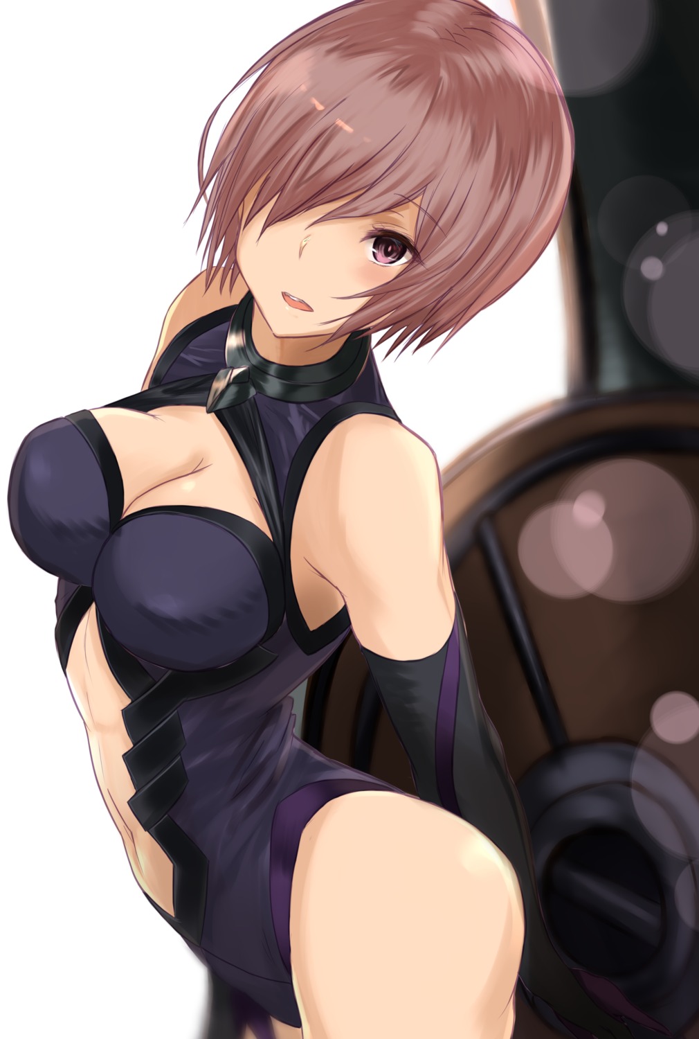 cleavage fate/grand_order leotard mash_kyrielight yatsuka_(846)