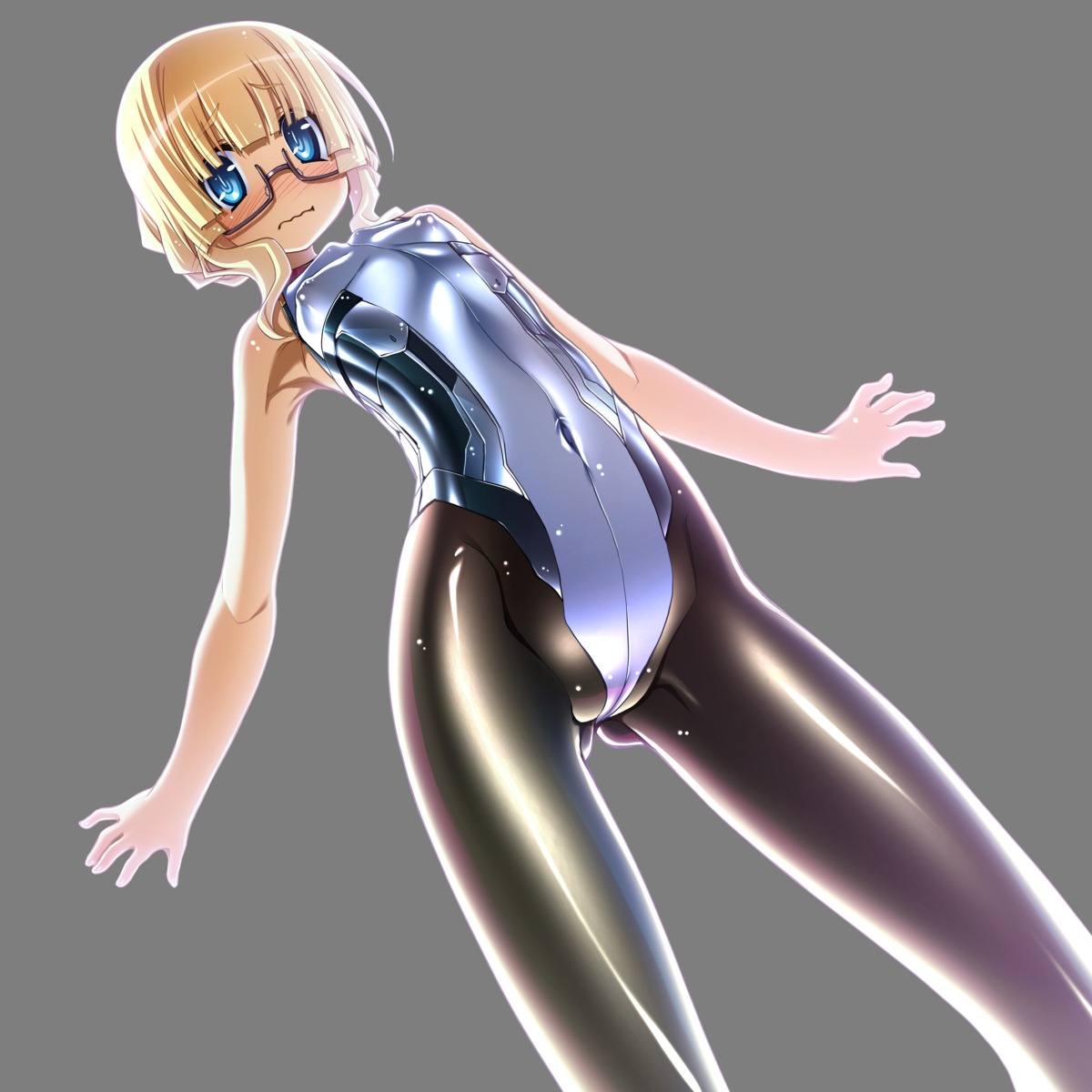 adele_balfette bodysuit erect_nipples kyoukai_senjou_no_horizon megane sakuya_tsuitachi