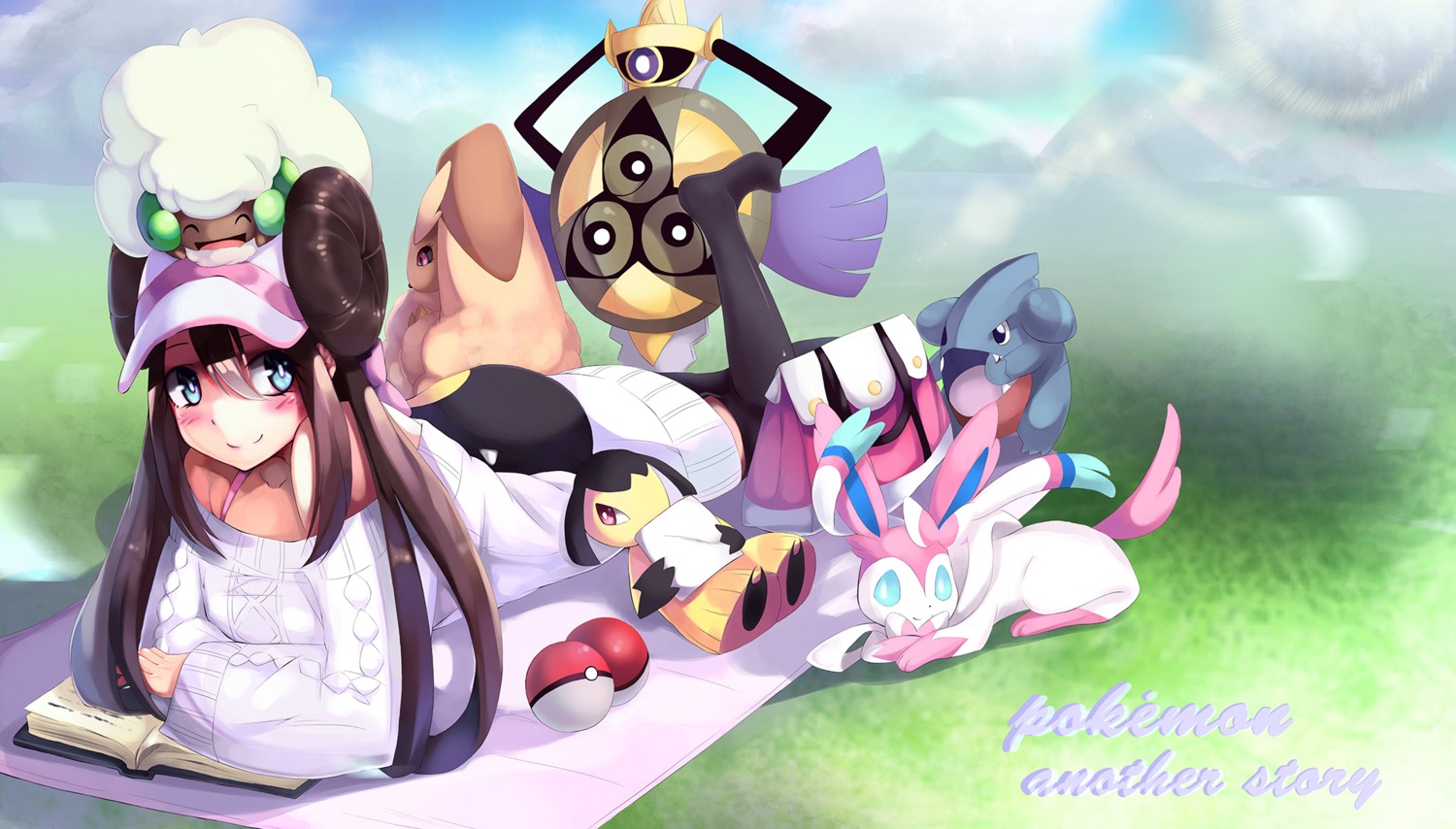 aegisalsh gible lopunny mawile mei_(pokemon) pokemon pokemon_b2w2 sweater sylveon thighhighs torriet whimsicott