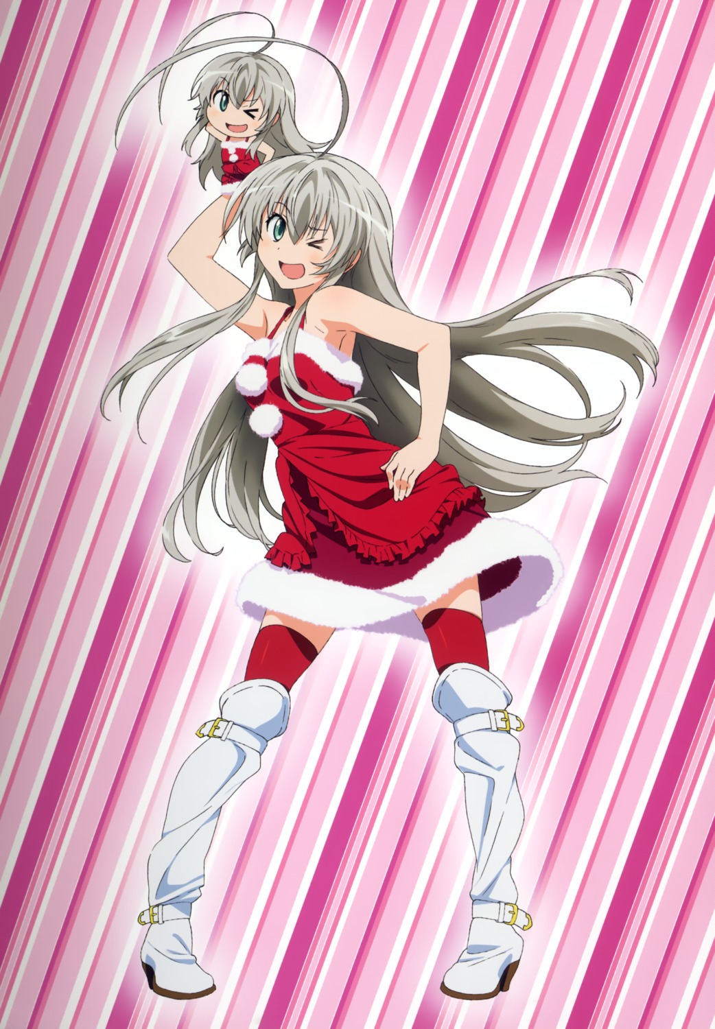 chibi christmas haiyore!_nyaruko-san nyaruko thighhighs