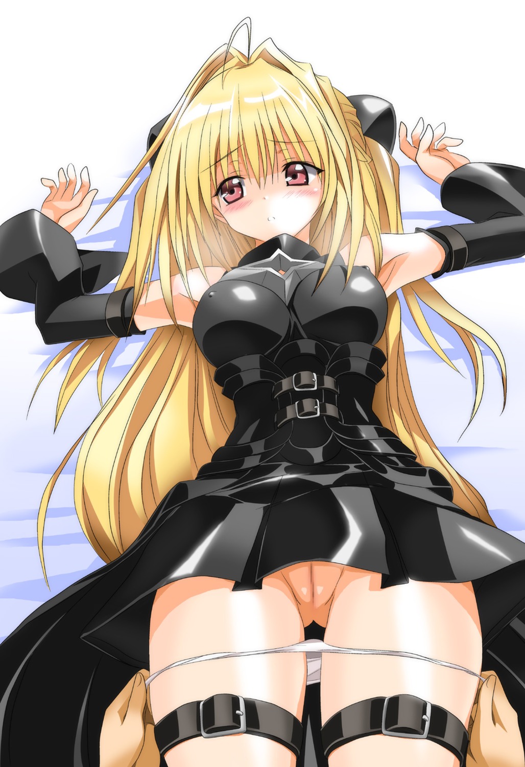 censored erect_nipples golden_darkness panty_pull pussy tanaka_hitoriaruki to_love_ru