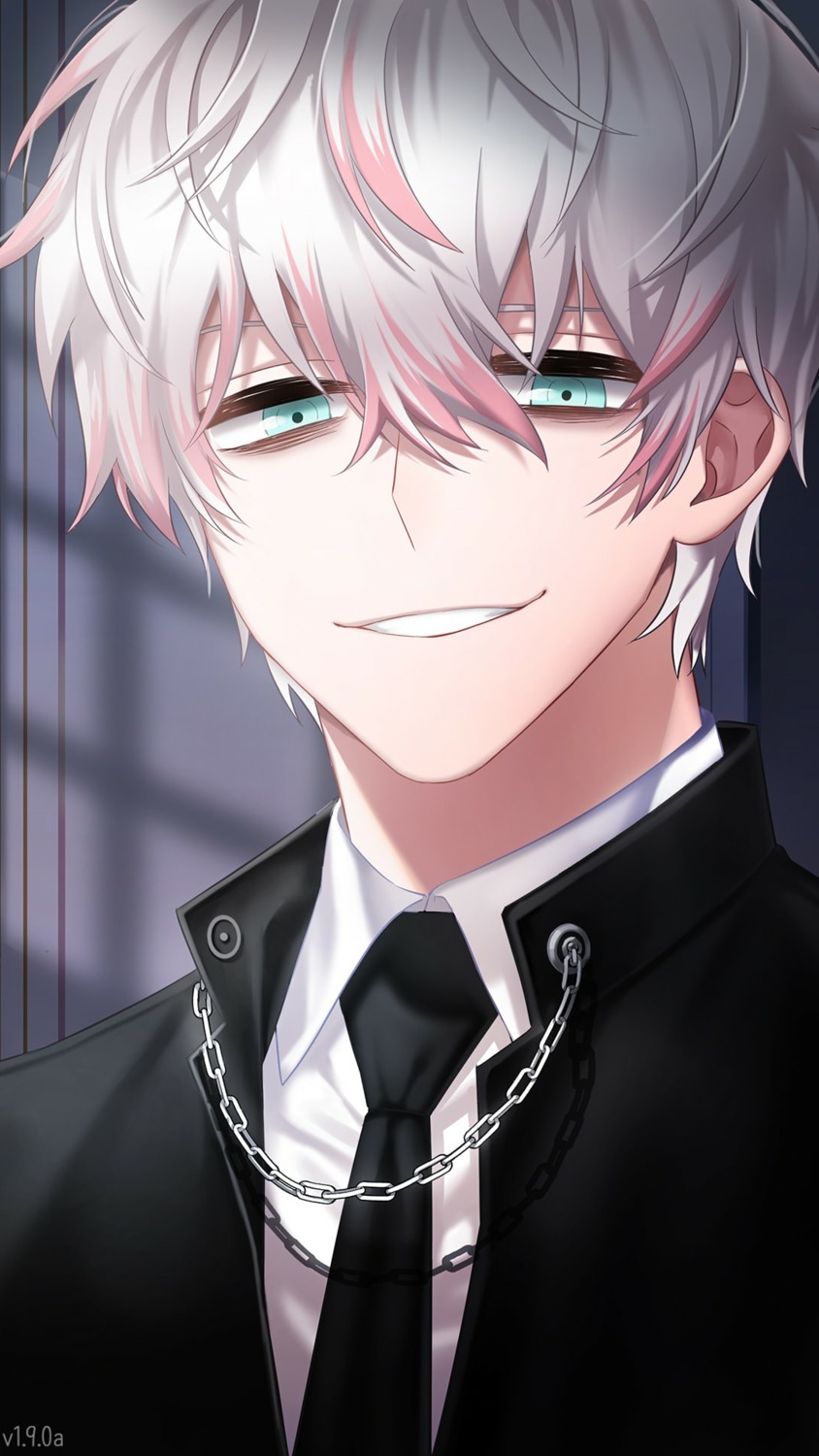 business_suit game_cg male mystic_messenger saeran_choi