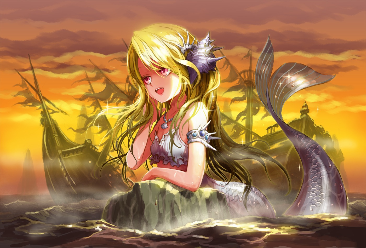 mermaid monster_girl takarl_ume