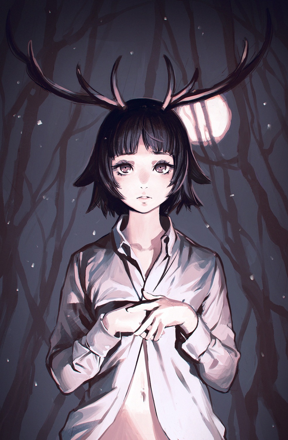 dress_shirt horns ilya_kuvshinov open_shirt