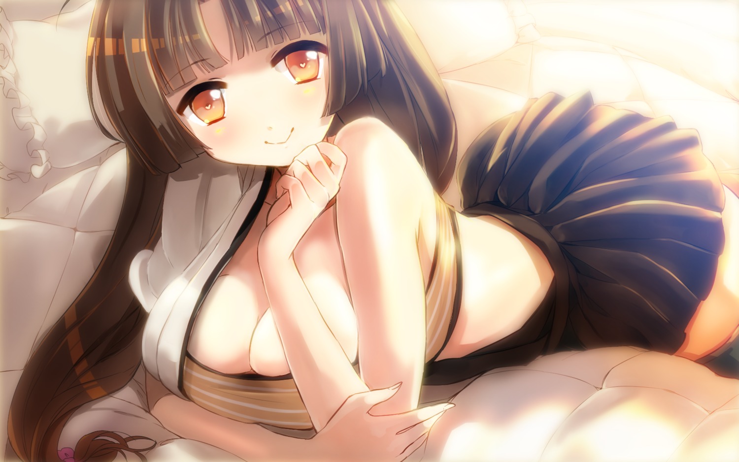 cleavage kantai_collection poko_(mammypoko) shouhou_(kancolle) thighhighs